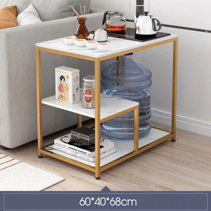 Modern Side <b>Table</b> with Stone Top and Iron Frame TV Stand for Living Room SST025 Home Furniture <b>Set</b> - Product Image 3