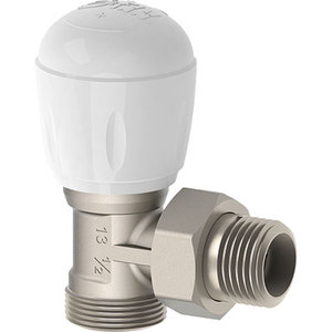 VALVE D'ANGLE POUR RADIATEUR GHIBLI FIV LAITON NICKEL 3/8M - Product Image 1