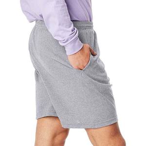 Pantalones cortos deportivos de algodón para gimnasio informales OEM para hombre, cómodos Pantalones deportivos de vellón para correr, de secado rápido, transpirables, con bolsillos personalizados para el sudor - Product Image 3