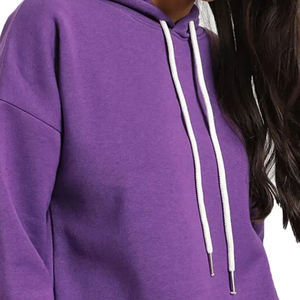 Sudadera con Capucha Extra Grande para Mujer, de Alta Calidad, con Cierre, de Felpa, Lisa, para Otoño e Invierno, Servicio Personalizado OEM - Product Image 6