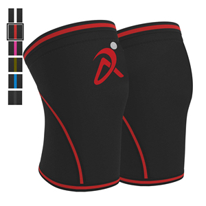 Rodillera deportiva con bisagras para hombre y mujer, rodillera de compresión elástica con correa personalizada de PVC, venta al por mayor de fábrica China - Product Image 3