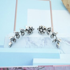 Pendiente de tuerca de Zirconia cúbica hecho a mano de Plata de Ley 925, regalo de aniversario de estilo Vintage con piedras preciosas facetadas para ella - Product Image 3