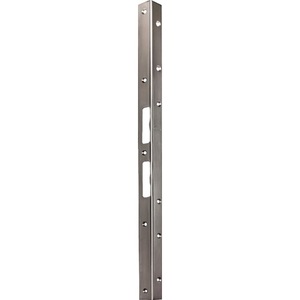 Security Angle Strike Plate 500mm Length 25mm Width 2mm Thickness Stainless Steel Matt Brushed 005/3127 SCHNEGEL <b>Storage</b> <b>Lockers</b> - Product Image 1