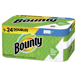 Vente en gros de serviettes en papier Bounty Quick-Size, blanches, 12 rouleaux familiaux triples = 40 rouleaux standard - Product Image 2