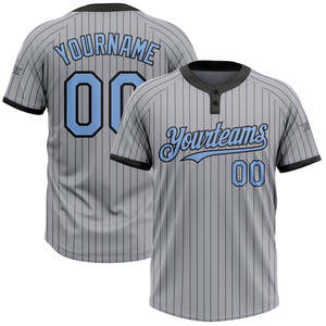 Camiseta de béisbol unisex personalizada botón en blanco transpirable uniforme de softball de talla grande para hombre impresión por sublimación de la mejor calidad - Product Image 5