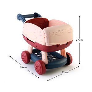 ROBINCOOL 2-in-1 <b>Kitchen</b> Cart Kitchenette Convertible to Shopping Cart with LED Lights and Circuit <b>Kitchen</b> & Food <b>Toys</b> - Product Image 4
