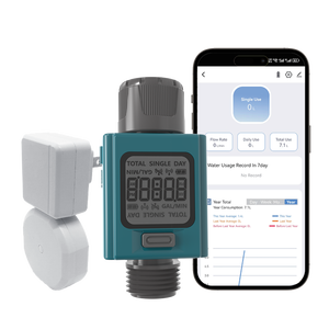 Ngoài trời 3/4 inch nước flow Monitor đo gallon lít tiêu thụ thông minh đo lưu lượng nước wifi cho RV bể nước làm đầy - Product Image 1