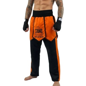 กางเกงคิกบ็อกซิ่งผ้าซาติน ผลิตตามสั่ง ผู้ผลิตกางเกงคิกบ็อกซิ่งแบบ OEM บริษัทผลิตชุดกีฬา - Product Image 1