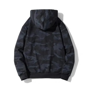 Men's <b>Spring</b> Autumn New Style Loose Fit <b>Cardigan</b> Sweatshirt Camouflage Hooded Jacket Casual Hoodie - Product Image 2