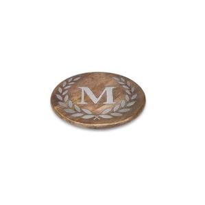 New Arrival Mango Wood <b>Trivet</b> with Letter M for Hot Dishes Pots Natural Handmade Wood <b>Trivet</b> Mat Home Decor - Product Image 1