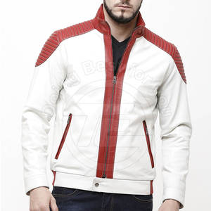Best-seller Qualité supérieure Impression de logo personnalisé Vêtements d'hiver Veste en cuir pour homme à vendre - Product Image 2