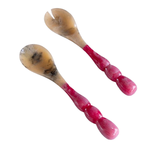 Cubiertos Cuerno Cuchara para ensalada Hecho a mano Utensilios de cocina ideales Juego de cubiertos Herramientas de uso a granel Mesa Restaurante Hotel Uso - Product Image 1