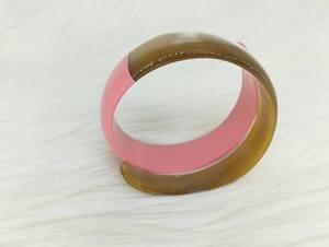 Statement Buffalo Horn Cuff Link Bangle <b>Bracelet</b> Bold Jewelry Natural Horn Buffalo Cuff Link Bangle <b>Bracelet</b> Premium Finish - Product Image 2