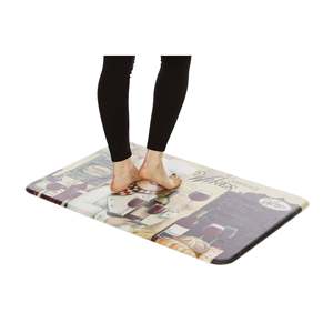 Tappetini da Cucina Natalizi Moderni Vino Chef, Antiscivolo, Imbottiti in Vinile, Gomma, Poliestere e Schiuma, Lavabili, con Motivi Originali per Bagno - Product Image 3