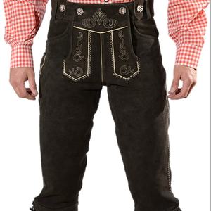 Lederhosen-Oktoberfest lederhosen-Bavarian kniebund Trachten-Oktoberfest แบบดั้งเดิม - Product Image 4