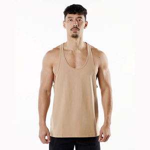 Vente chaude 100% coton hommes léger décontracté débardeurs été nouveau Style solide respirant impression conception femmes Version également - Product Image 1