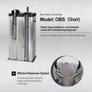 Housse de protection en plastique pour parapluie anti-pluie, prix de gros, pour un environnement intérieur agréable et une gestion de l'entretien, impression de logo - Product Image 4