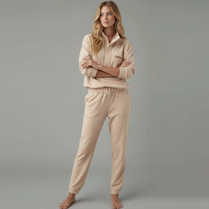 ชุดเสื้อสเวตเตอร์ลำลองสำหรับผู้หญิงปรับแต่งได้แบบลำลอง - Product Image 3