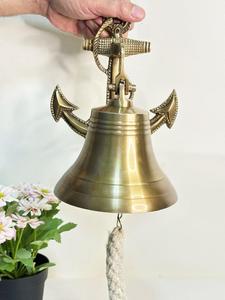 Campana de barco de latón náutico antiguo Característica ecológica - Product Image 2