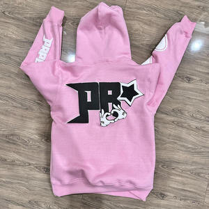 Sudaderas con capucha de algodón de alta calidad para mujer, nuevo diseño, transpirable, impresión personalizada, servicios OEM, jersey con capucha para mujer - Product Image 3