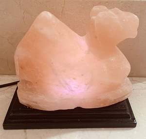 โคมไฟเกลือหิมาลายันทรงอูฐแบบปรับขนาดได้โคมไฟเกลือหิมาลายันสำหรับตกแต่งบ้านโคมไฟเกลือหิมาลัย - Product Image 3