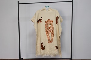 Turkish Lux Poncho 100% Cotton Natural Dye Short Hoodie Wear Black Home Hotel Spa <b>Beach</b> Good Quality Large Size Best Price - Product Image 2