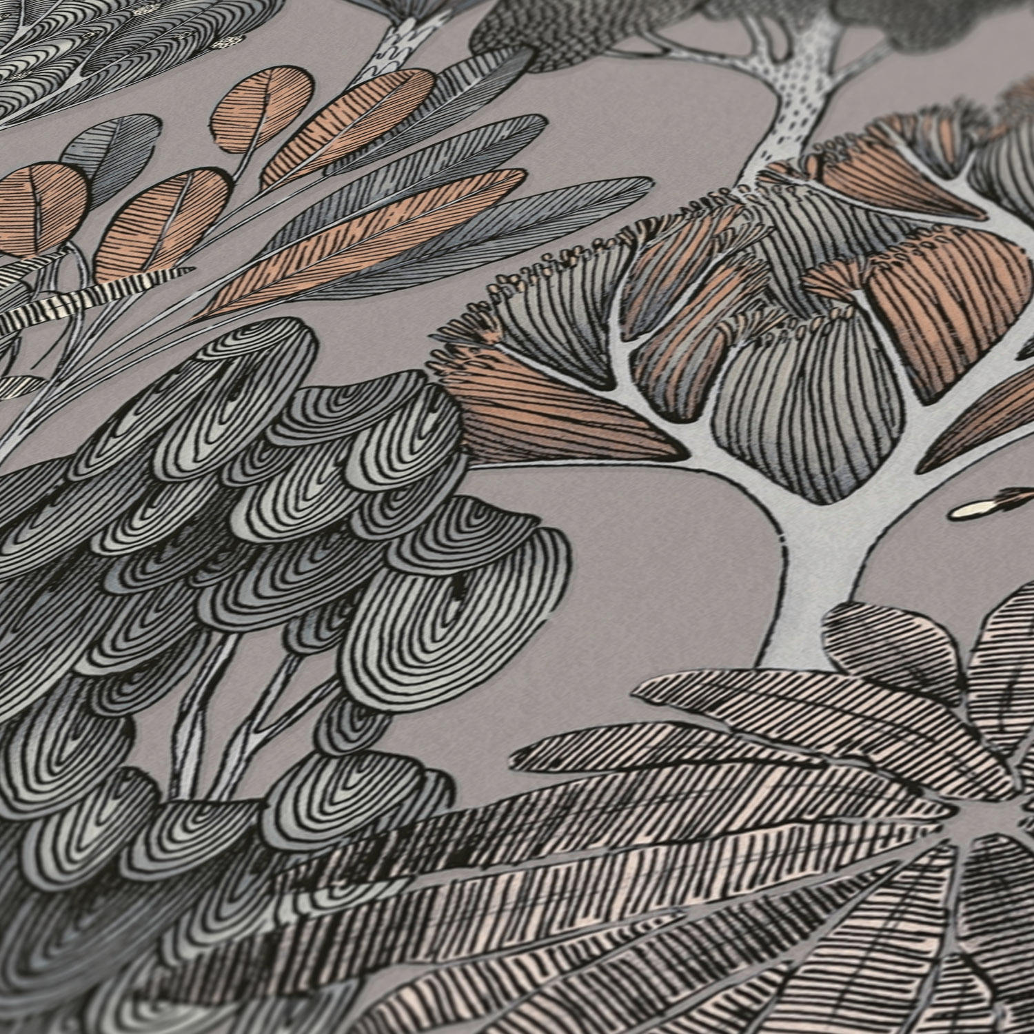 grey beige orange black