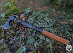 Ejes de acero de Damasco de alta calidad de MS-Factory, uso multiusos con mango de madera personalizable, diseño Popular para logotipo personalizado OEM - Product Image 4