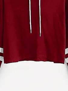 เสื้อครอปมีฮู้ดแขนยาวของผู้หญิงเสื้อสเวตเตอร์แบบสวมหัวเสื้อสวมหัวมีซิปด้านหน้าพิมพ์ลายตัวอักษรออกแบบสไตล์ฤดูร้อนฤดูหนาว - Product Image 4