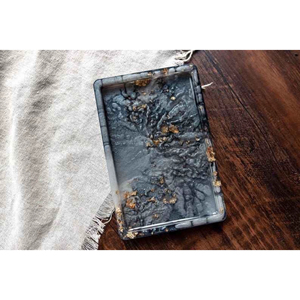 ถาดเรซิ่นตกแต่งหลากสี ของตกแต่งบ้าน ถาดเรซิ่นทรงสี่เหลี่ยมคุณภาพสูง - Product Image 1