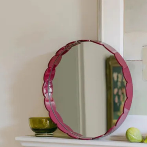 New Design Round Lacquer Mirror <b>for</b> <b>Wall</b> Decoration Top Quality Handicraft Mirror Best Selling Product Necessary - Product Image 6