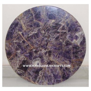 Hermosa Mesa Redonda con Tapa de Amatista - Product Image 1
