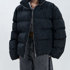 Blouson matelassé d'hiver 2026 personnalisé pour homme avec logo, en polyester/nylon respirant et écologique, manteau bulle de créateur noir pour l'extérieur - Product Image 2