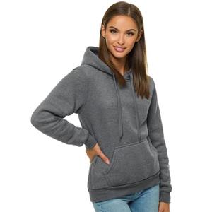 Wholesale Ladies' Breathable Anti-Wrinkle Oversized Hoodie Long <b>Sleeve</b> Polyester Cotton Sweatshirt <b>Lace</b> Comfortable Washed - Product Image 1