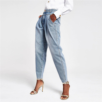 Pantalon en jean décontracté pour femmes, léger, respirant, anti-rides, écologique, de haute qualité, personnalisable, nouveau design