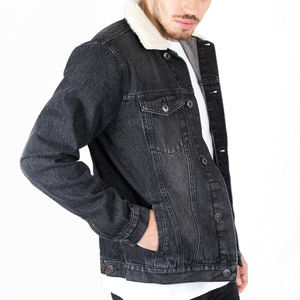 Winter Men Denim Jacket 100% Cotton Casual High Quality Breathable Quick Dry OEM/ODM Service Wholesale Prices - Product Image 2
