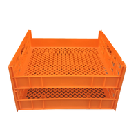 Plateau à pain de qualité alimentaire de sécurité personnalisé pour la boulangerie de supermarché-Empilable Location caisse en plastique 690x445x180mm