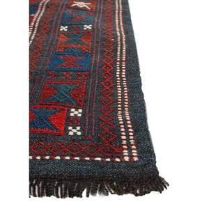 Alfombra de Lana Anudada a Mano Azul Aalam, Alfombra Rectangular Abstracta Geométrica de Gran Tamaño para Sala de Estar, Alfombra para Pasillo-Paem-270 - Product Image 4