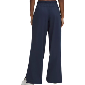 Pantalons de jogging en molleton de coton pour femmes en gros, taille haute, respirant, coupe-vent, décontracté, hiver, devant plat, uni, teint, cordon de serrage - Product Image 2