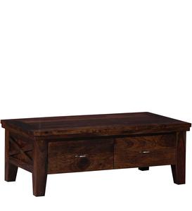 Article en bois remarquable Table basse couleur noyer pour salon et salle à manger Table centrale Tables basses essentielles - Product Image 1