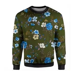 เสื้อฮู้ดซิปพิมพ์ลายพัฟฟ์คุณภาพดีที่สุดสำหรับฤดูใบไม้ร่วงและฤดูหนาว ผู้ชาย ผ้าฝ้าย 100% ทรงโอเวอร์ไซส์ ซักได้ - Product Image 6