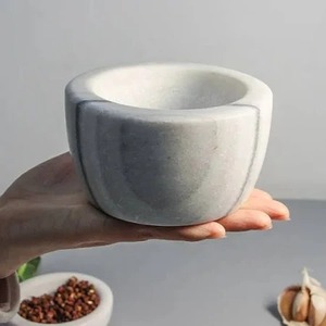 Elegante Juego de Mortero y Maja de Cerámica Negra, Hecho a Mano por Artesanos, Ecológico, Sostenible, Solo Lavable a Mano, Duradero, Fácil de Limpiar, para el Hogar - Product Image 3