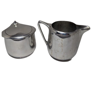 Grossiste en acier inoxydable poli brillant Mini pichets à café et crème au lait Petit ensemble de grelots à café de table de cuisine - Product Image 3