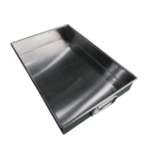 Plateau en acier inoxydable personnalisé avec poignée | Cintrage CNC et soudage TIG | OEM de qualité alimentaire industrielle Vietnam - Product Image 3