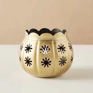 Stylish Design Home & Wedding Decorative Iron Metal Tea Light Candle <b>Holder</b> Gold Finished Round <b>Tealight</b> <b>Holder</b> - Product Image 1