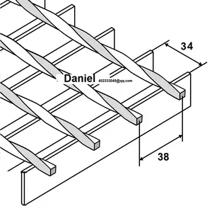 30x3 34x38mm SP溶接鋼格子