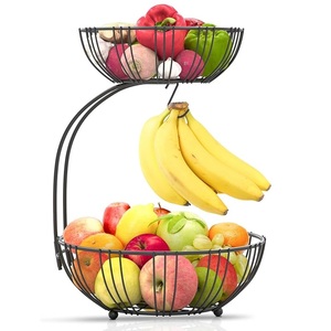 ตะกร้าผลไม้เหล็กหรูหรามีลวดลายตกแต่งเหมาะสำหรับมอบของขวัญและเสริมการจัดแสดงบนโต๊ะอาหาร - Product Image 1