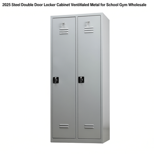 2026 Steel Double Door <b>Locker</b> <b>Cabinet</b> Ventilated Metal for School Gym Wholesale - Product Image 3