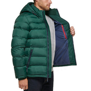 Venta al por mayor de invierno personalizado mantener caliente chaquetas de invierno de talla grande Abrigo con capucha hombres chaqueta acolchada suave chaqueta acolchada - Product Image 2