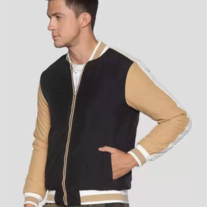 Personalizado Unisex Varsity Jacket Stand suelta lona frontal bordado hombres Chenille Vintage béisbol Collage Varsity chaqueta personalizada - Product Image 6